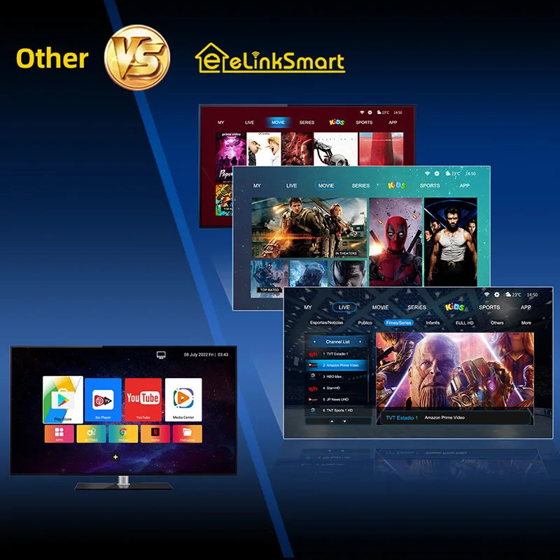 Высокое качество, прочный, использующий различные арабские Android Smart Iptv Tv Box Set Top Box