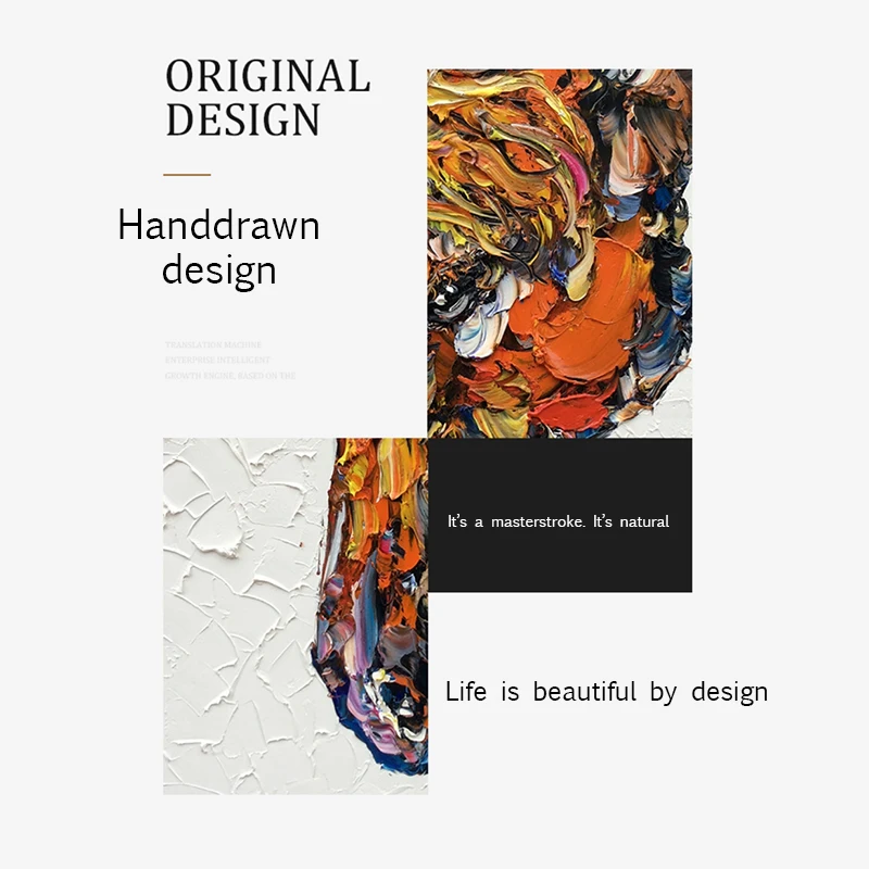 Animal oil painting horse living room decoration painting three-dimensional corridor hanging graffiti hand-painted large