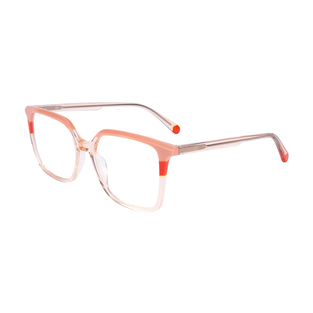 New Stitching Color Animal Print Glasses Frame Optical Eyewear Frames For Women Men Patchwork Plate Eyeglasses