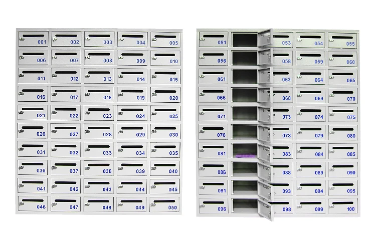 High-Quality Metal 50-Door Mailbox Locker Versatile Metal Mailbox Locker with 50 Individual Compartments