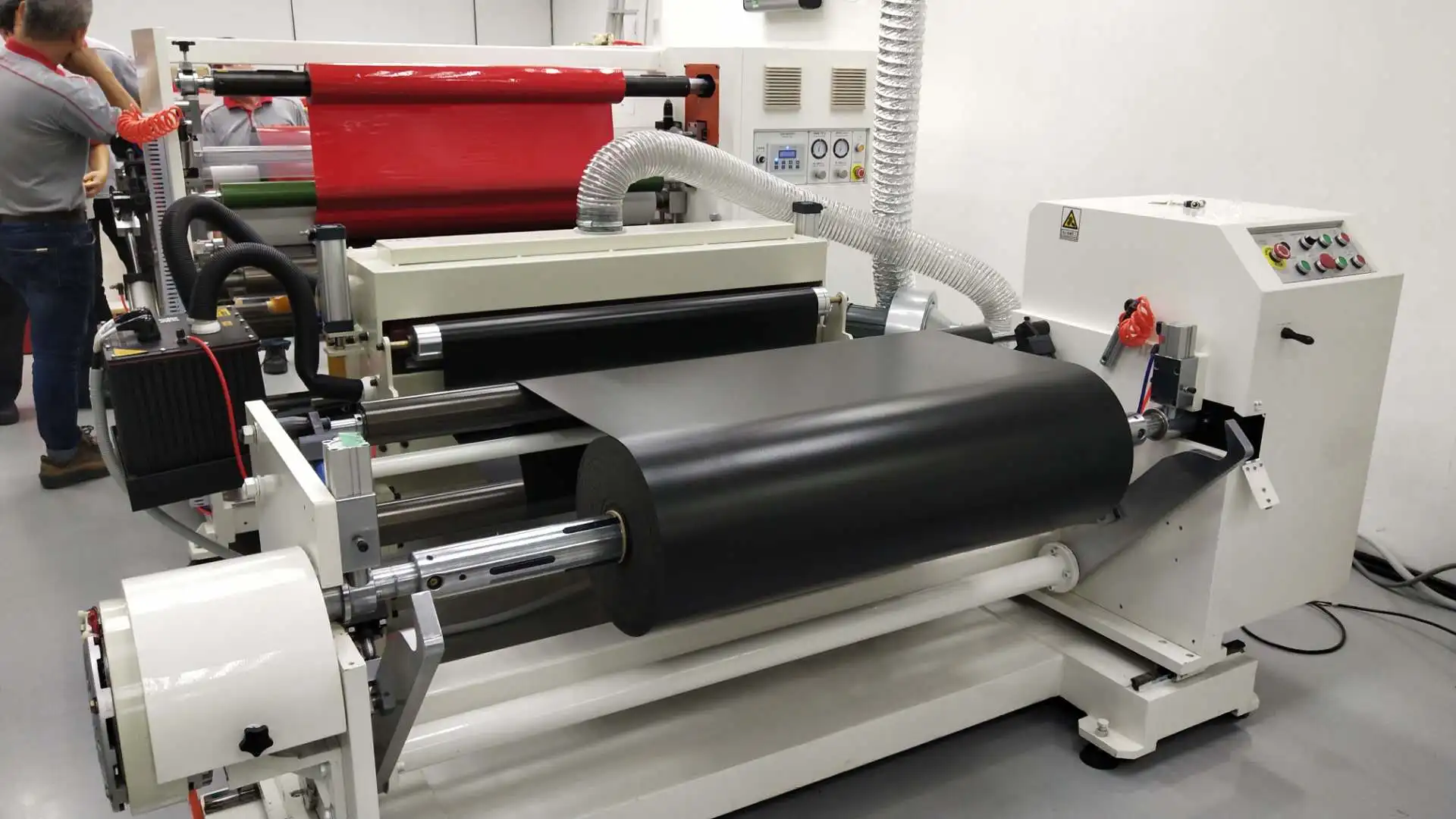 3 layers adhesive form tape  lamination machine for 3m double sides tape and foam roll to roll laminating machine