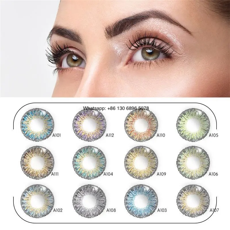 
yearly used 14.5mm in stock Three tones Wholesale Best Dream Natural Colored contact lenses 