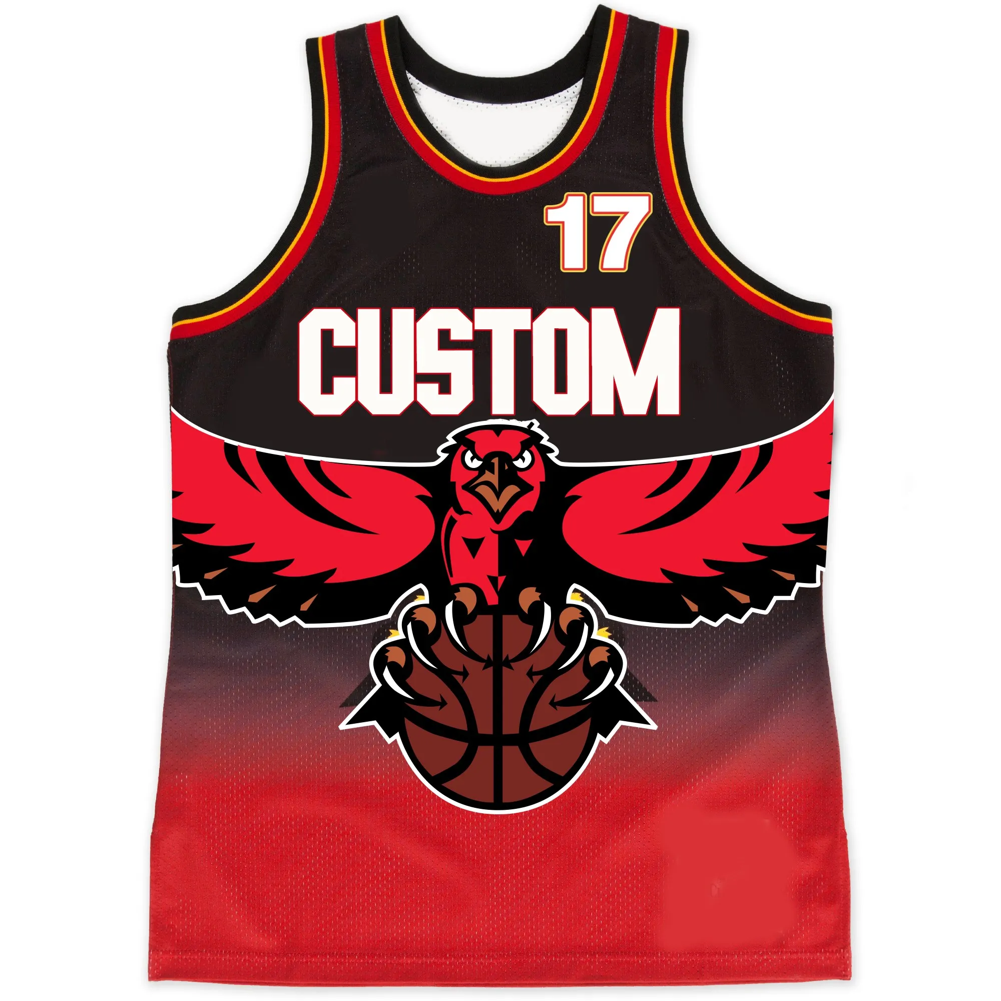 Full digital print basketball uniforms polyester mesh basketball tops