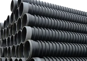 4-Inch B-Type HDPE Tubes Pre-Embedded Pipelines with Carat Winding Structure Flexible Sewer Drain Pipe Drainage Applications