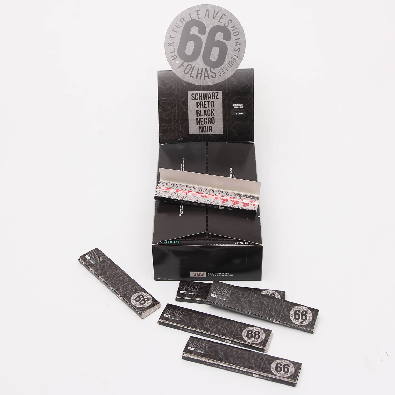 2022 66 black rolling paper smoking paper king size