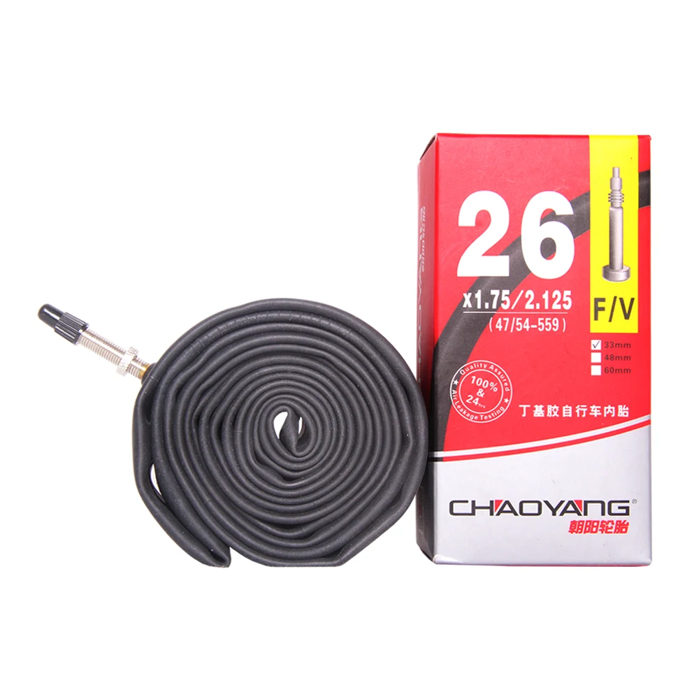 CHAOYANG MTB Bicycle Tube 26 27.5 29 inch 1.25/1.75-1.5/2.125 FV AF 33mm 48mm Mountain Bike Inner Tire Repair tools