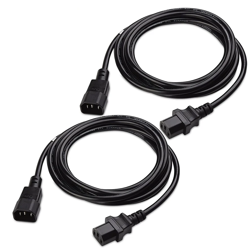 Power Extension Cord cable Eu European Usa C13 To  C14 Male And Female Ac Power Cord For Computer