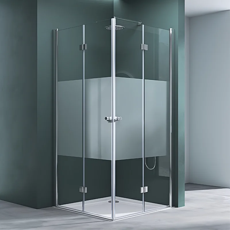 Brass Wall Mounted 8mm Thick Glass Door Hinges Shower Enclosure Factory Bath Suites Door Square Rectangle shower room
