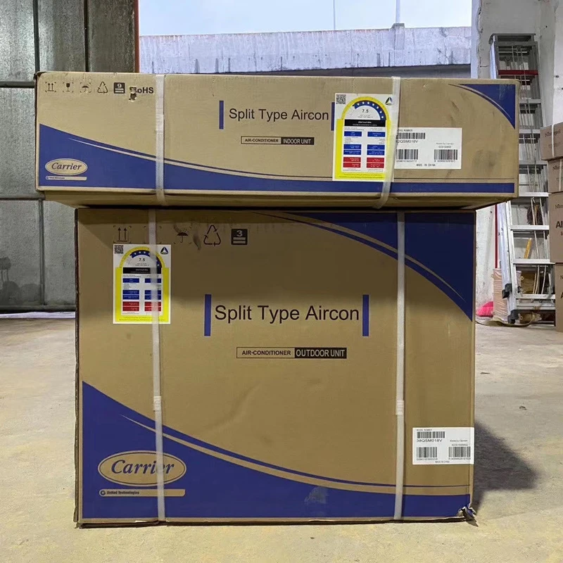 ducted fan coil unit central split air conditioner 48000btu 60000btu 380v cool and heat