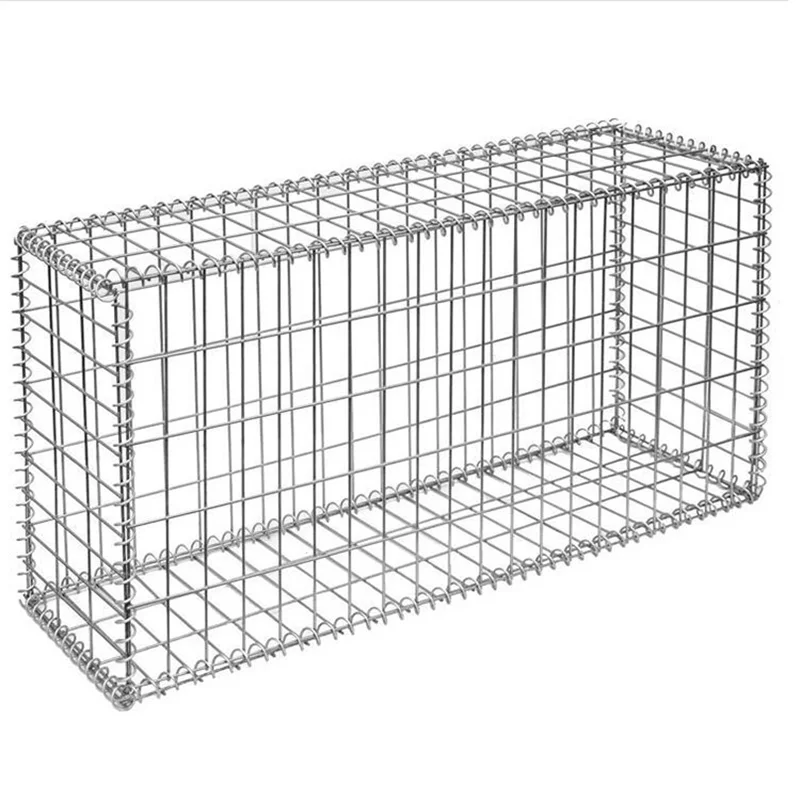 Galvanized galfan welded gabions rock basket fencing iron wire mesh pvc coated gabion box manufacturer