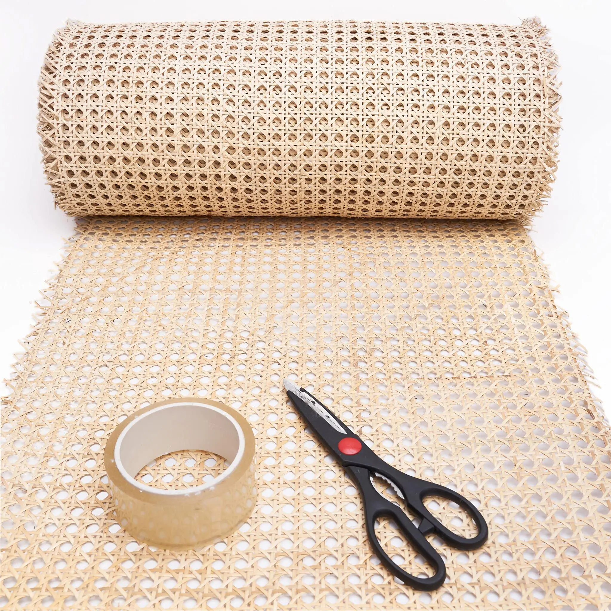 High Quality Cane Webbing Outdoor Furniture Raw Material Natural Mesh Synthetic Rattan Roll