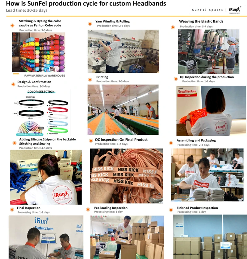 iRun Custom Print logo kids headbands Ninja tie Sweatband Elastic Spandex Headband Sport Head band For Tennis yoga