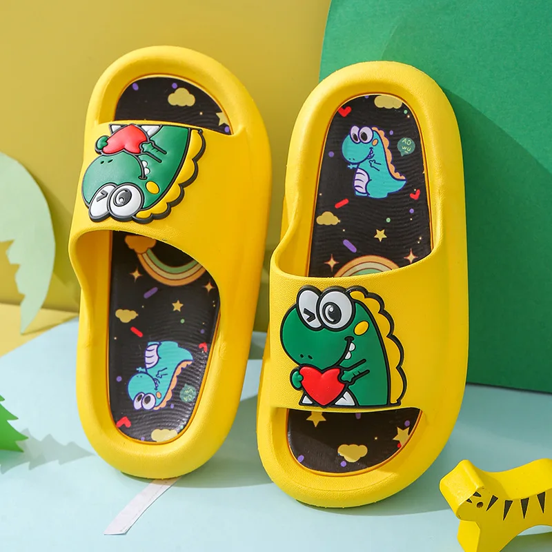 Dinosaur Boys Indoor Home Summer outside Slippers new Anti slip Soft Sole casual Cool Slippers