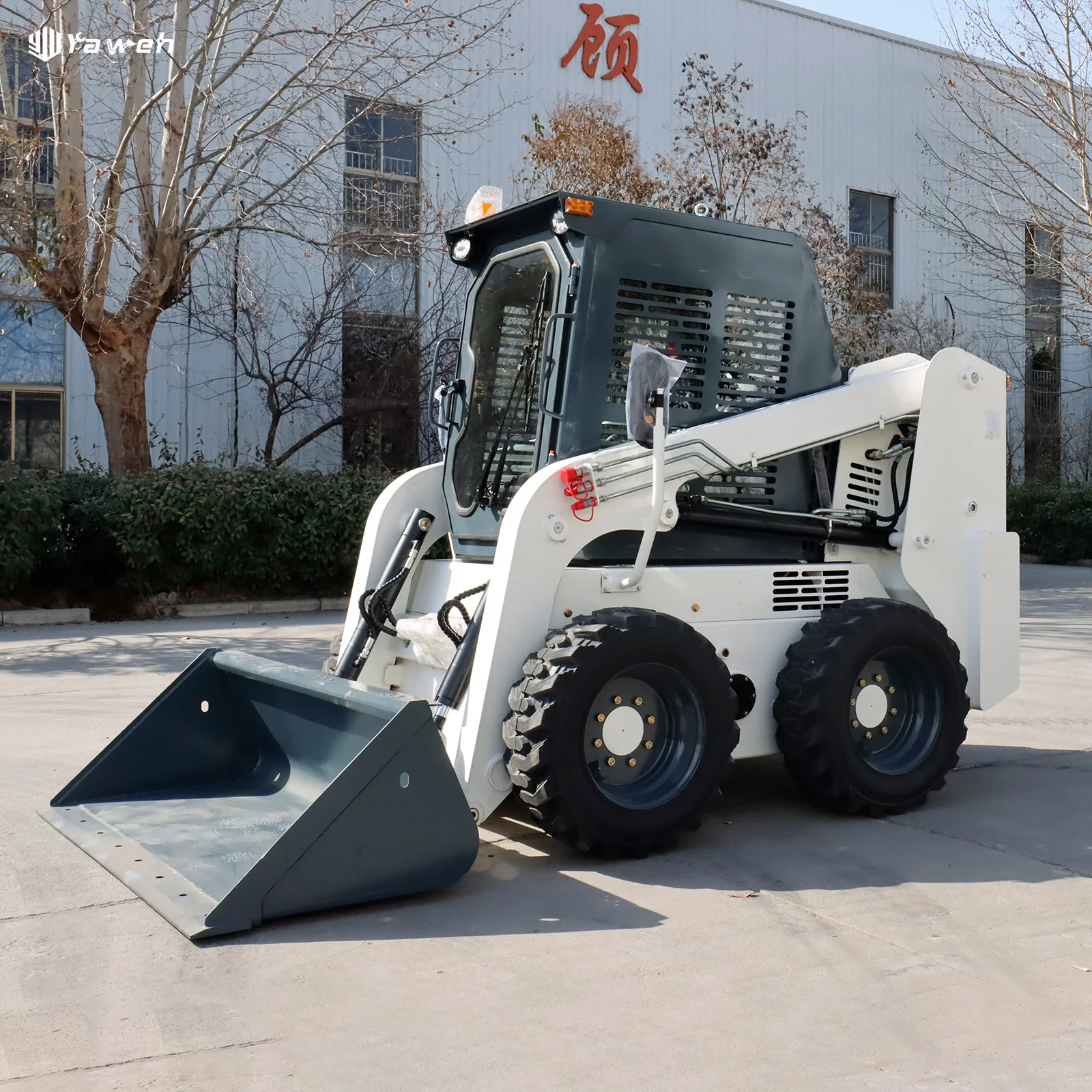 Yaweh china Good Price forestry mulcher diesel new mini skid steer with track diesel crawler loader for sale