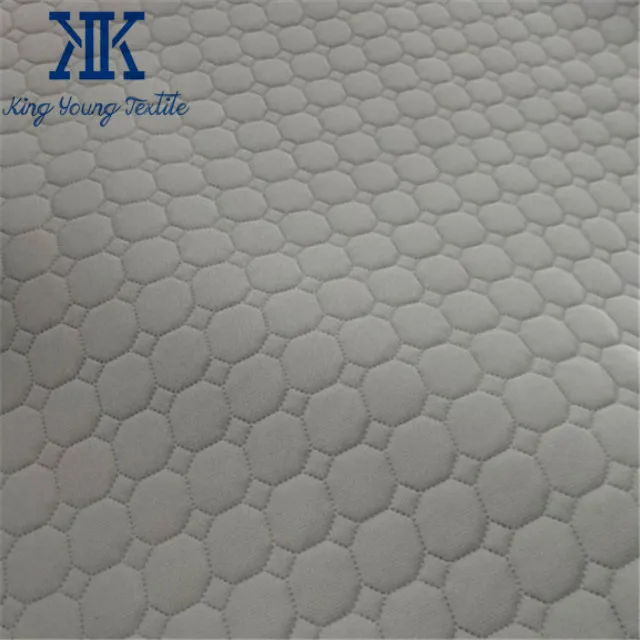 high quality 200cm 220cm 240cm width 3 layer ultrasonic quilted breathable mesh mattress ticking fabric
