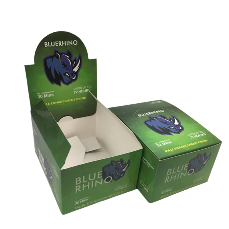 Customized Logo Printed Supermarket Display Paper Box Retail Cardboard Paper Packaging Box for Drinks