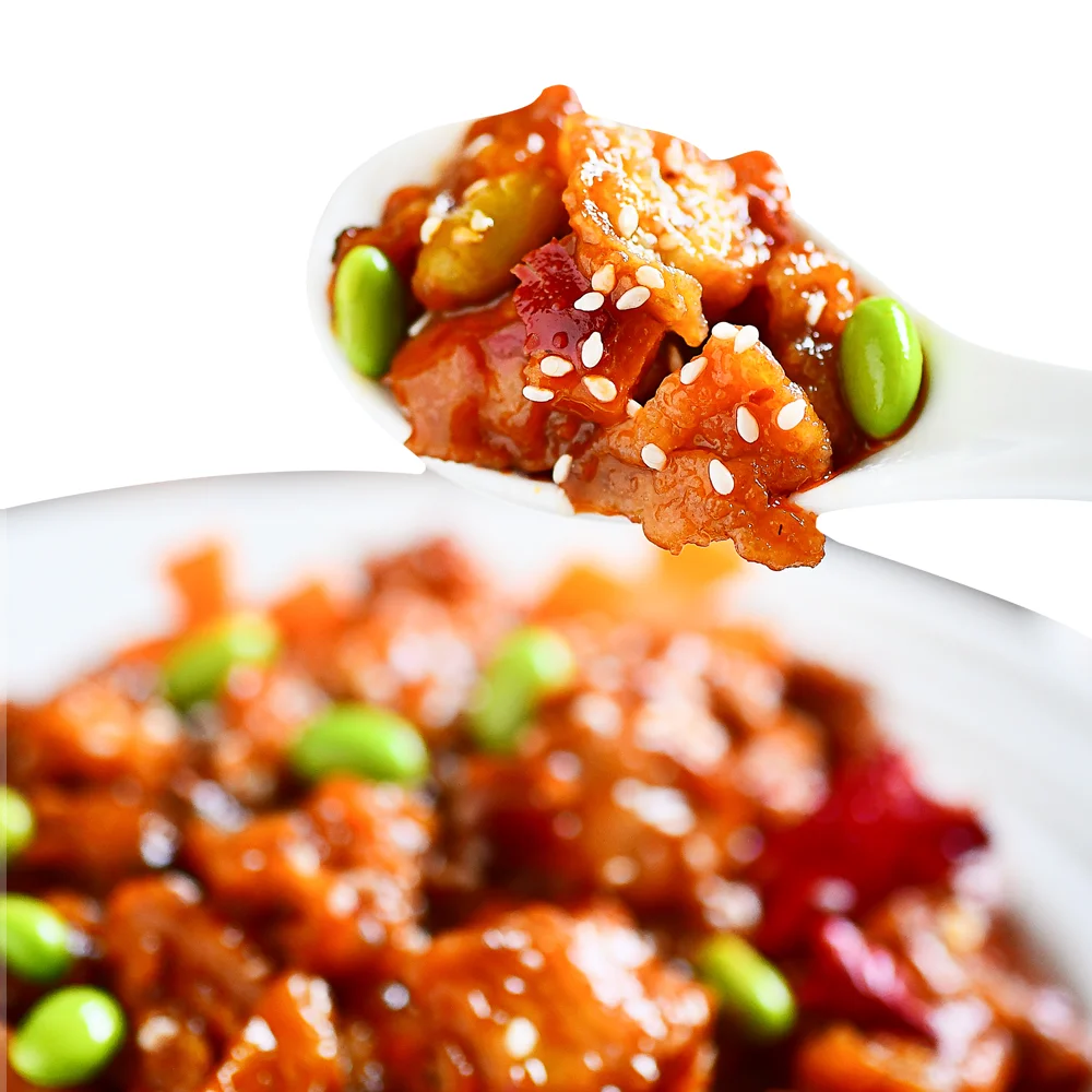 Wholesale STPP Package Diced Pork With Eggplant Frozen Food Package Convenient Delicious Fast Food Product