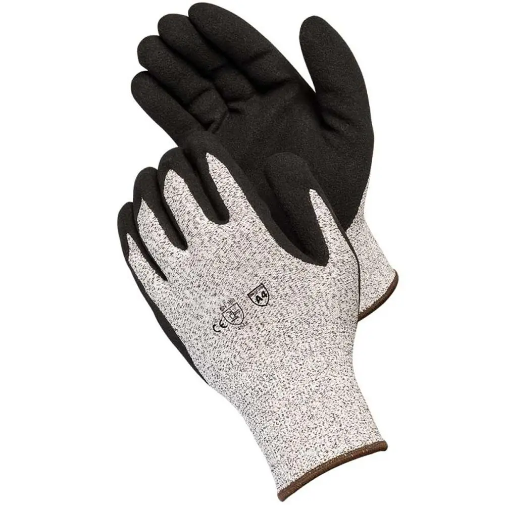 
In Stock Safety Level 5 Hppe Anti Cut Resistant Gloves Fabric 
