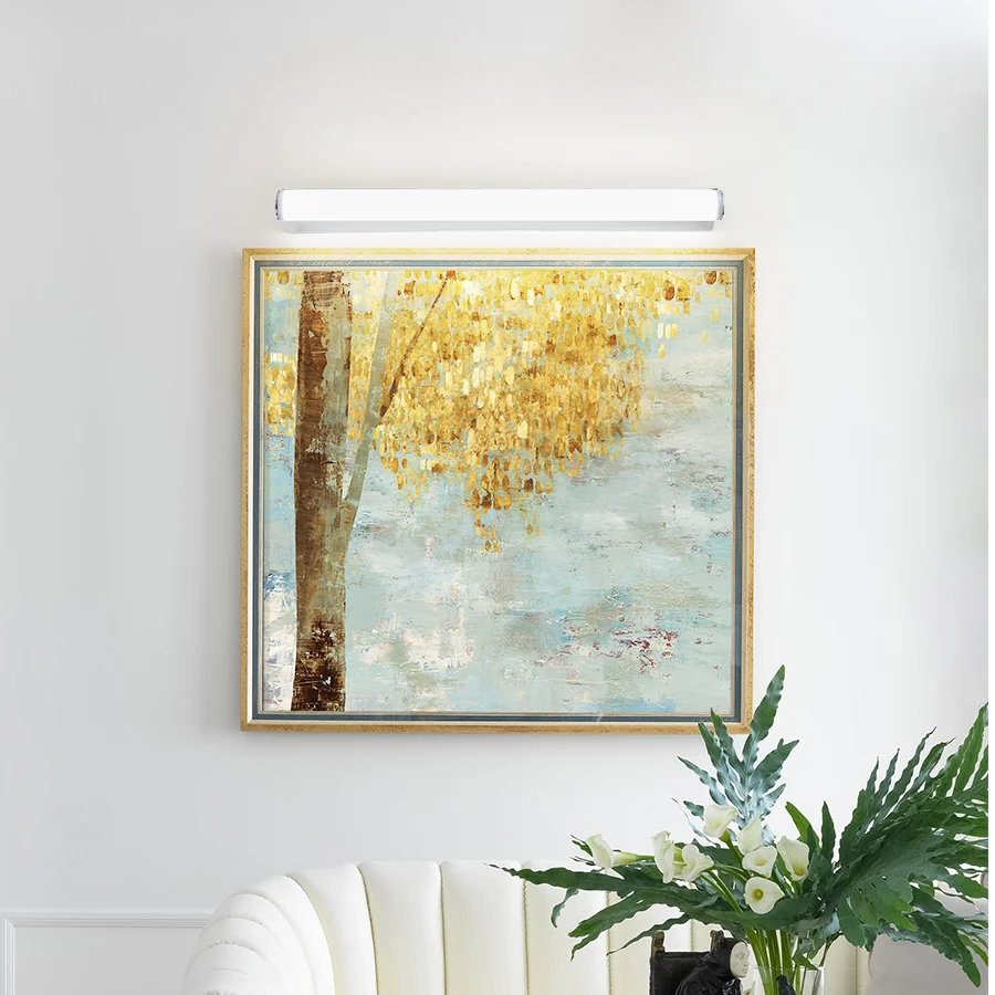 
Stainless steel Modern Linear Make Up Mirror Light Surface Mounted Wall Lighting Picture Lamp Wholesale Modern LED Wall Light 