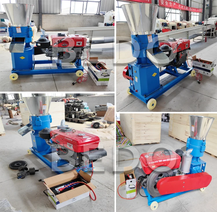 Chine Diesel Powered Animal Feed pellet machine Chicken Cattle pig Large Granulator Feed Pellet Machine