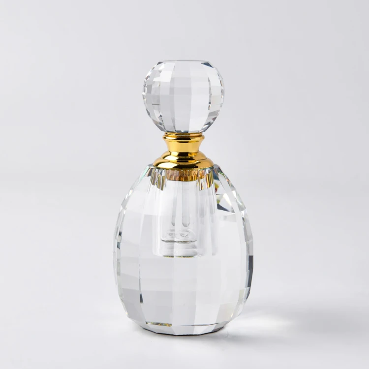 100 style custom size crystal crafts empty clear K9 crystal mini oil bottle Transparent empty perfume bottles crystal