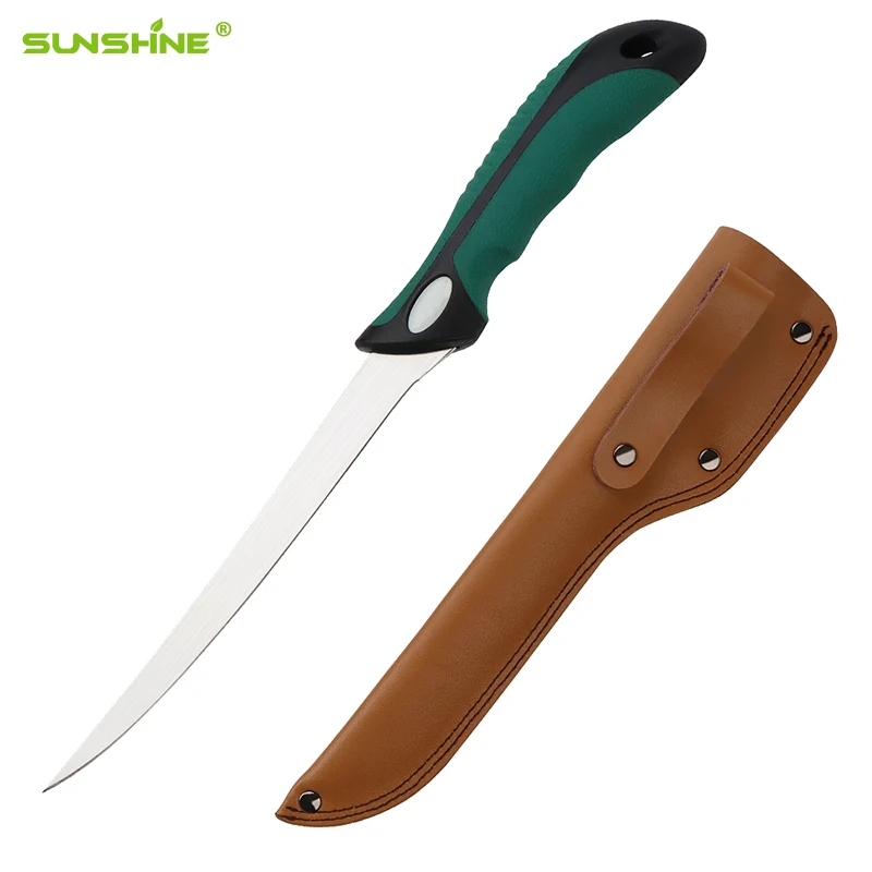 SUNSHINE Japanese sashimi sushi knife with TPR Handle professional kitchen knives butcher cooking tools