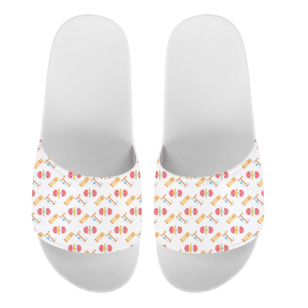 THIKIN Cartoon Medical Nursing Design 3D Printed Custom Slippers Women Slide Sandal Wholesale Drop Shipping Womens Lady Slipper