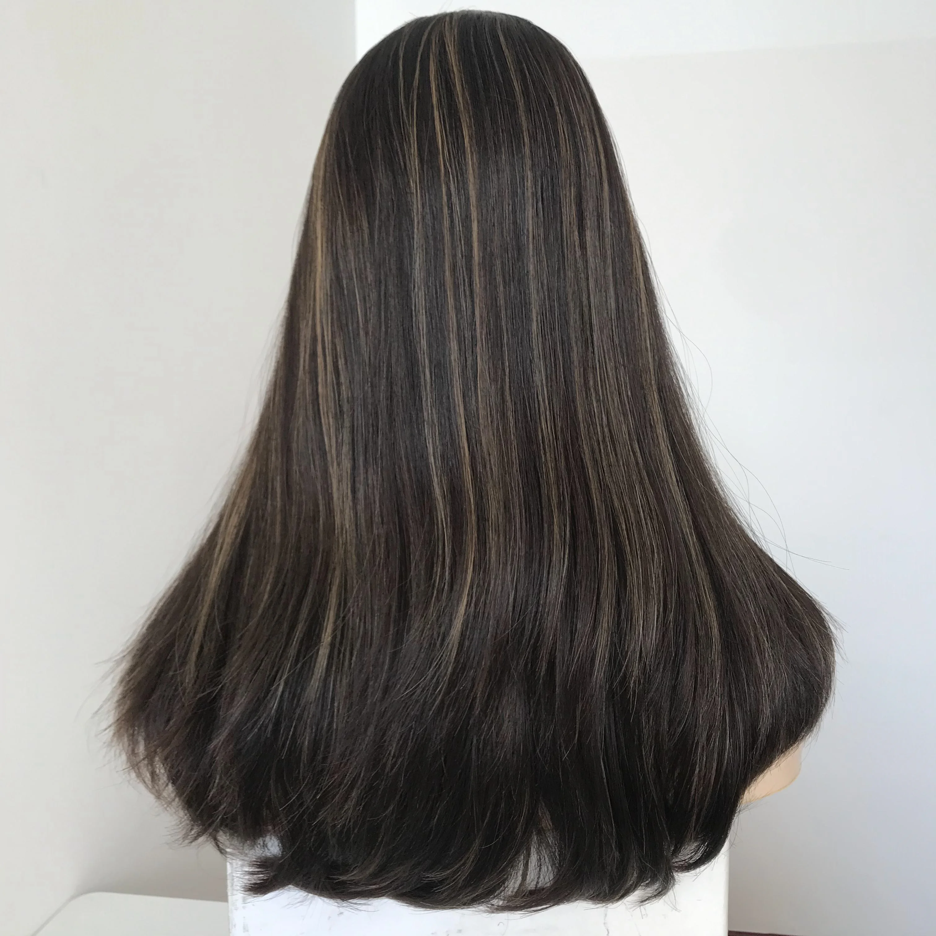 LX138 China Manufactural European Unprocessed Virgin Human Hair Cuticle One Length Silk base Kosher Jewish Wigs