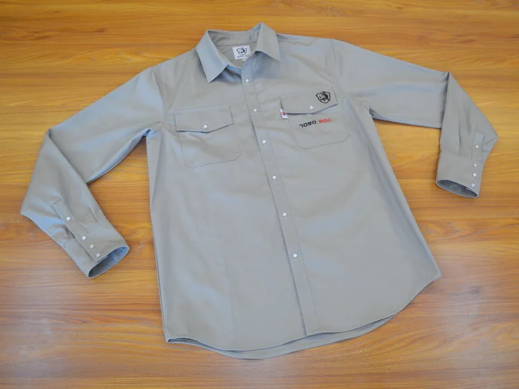 Factory Supply NFPA 2112 CAT 2 Wholesale FR Shirt Fire Proof Welder Fireproof Welding Clothing