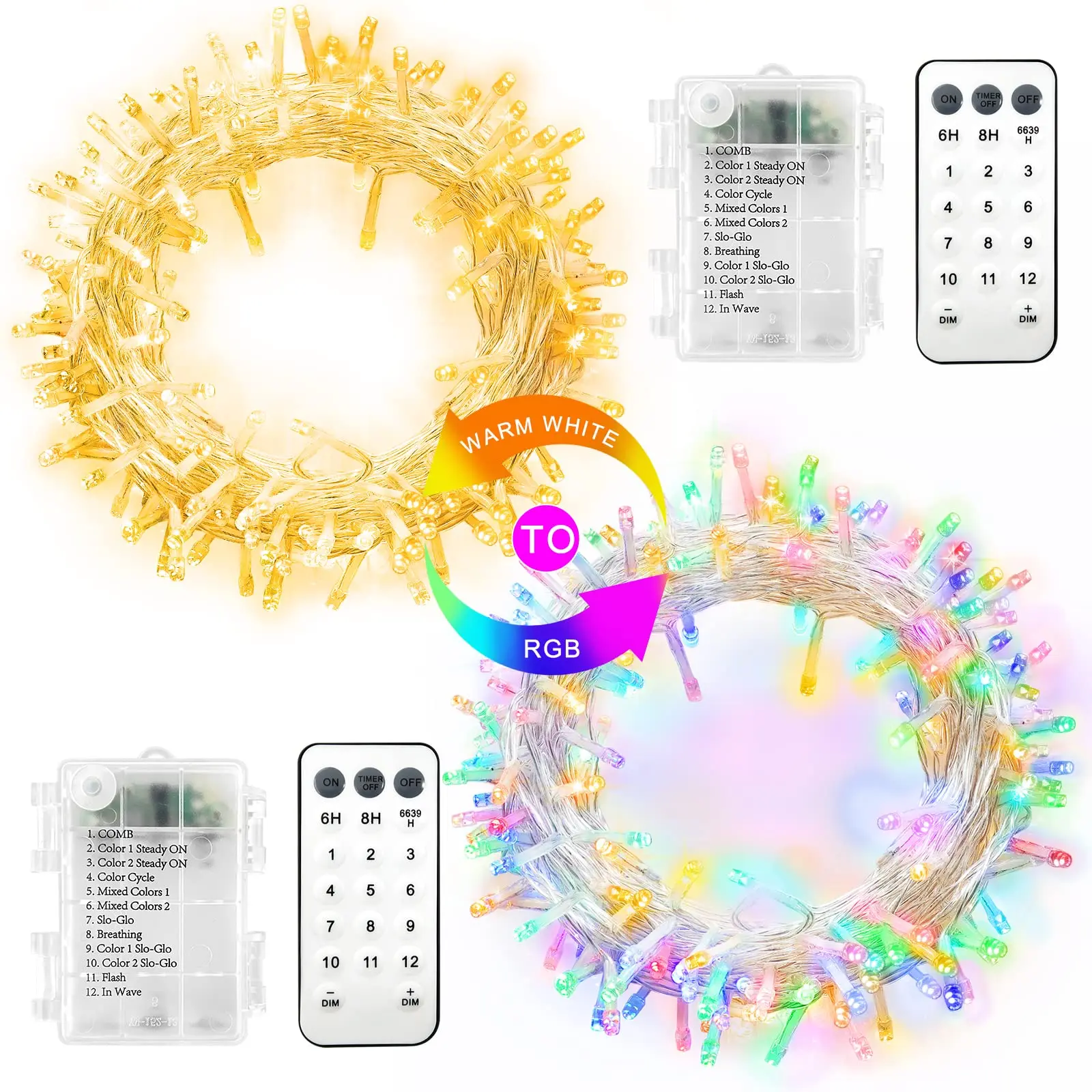 10m 100pcs leds Dream Color Christmas Lights WS2812B RGB Led Pixel String Light Waterproof Addressable Led String DC5V