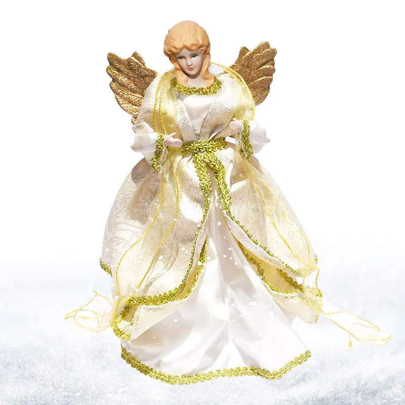 Hot Selling 2022 New Style Christmas Tree Topper Angel With Led Lighted
