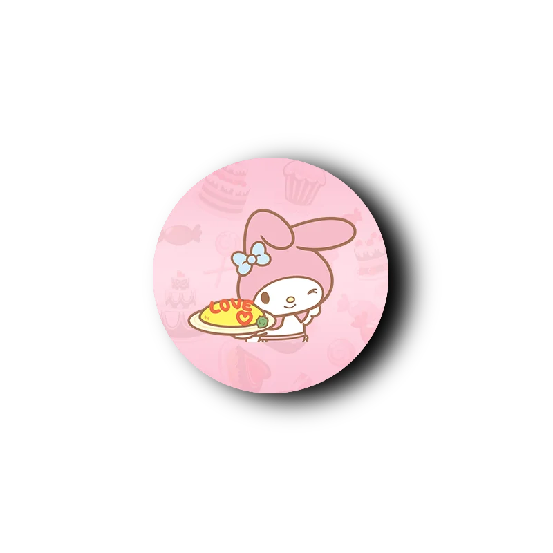 Factory Lowest Price Custom Mobile Phone Holder Promotional Gifts Cute Cartoon Melody Popes Socket Wholesale Finger Ring Bracket