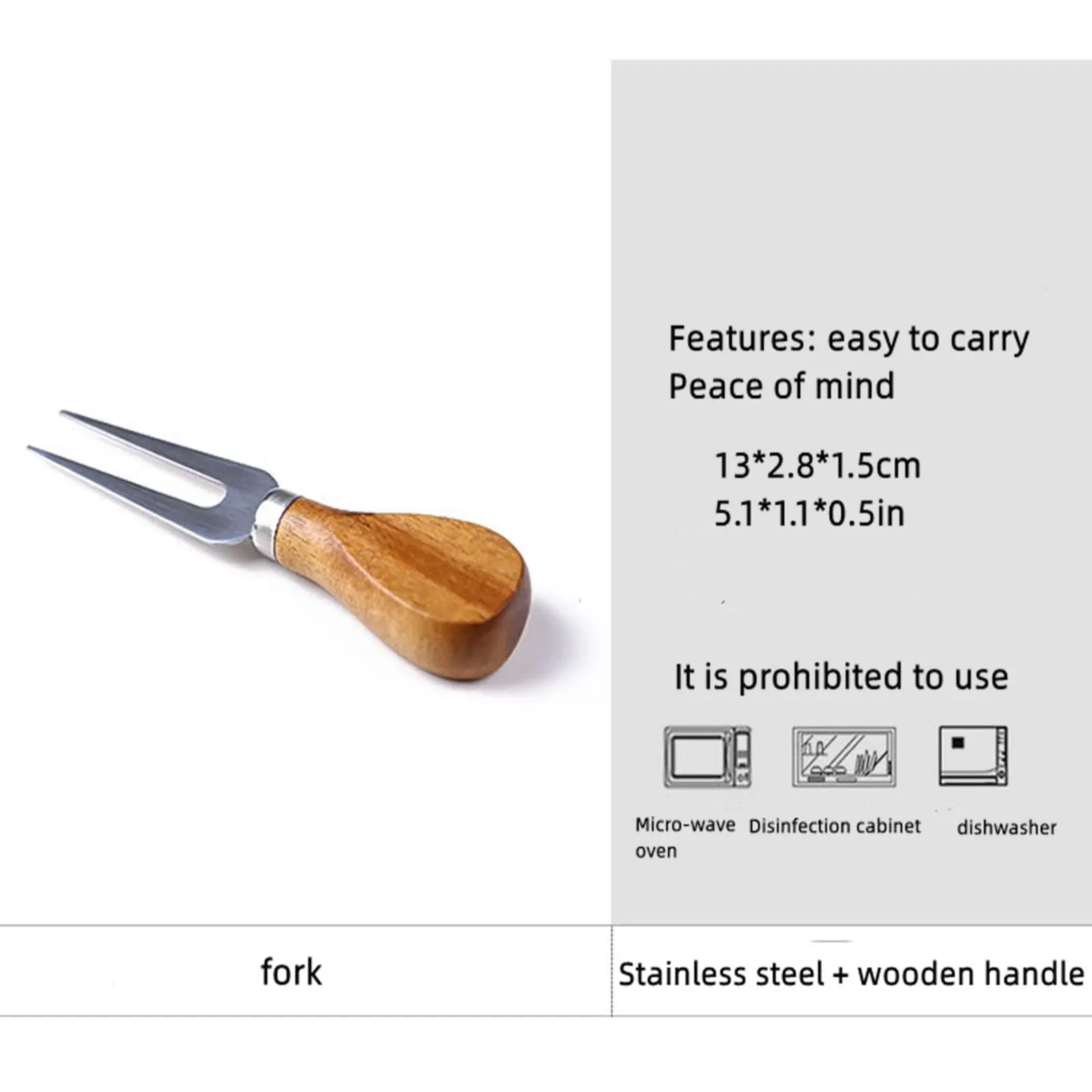 4 Pieces Set Wood Wooden Handle Stainless Steel Cheese Tools Knife Set Wholesale Cheese Dispenser