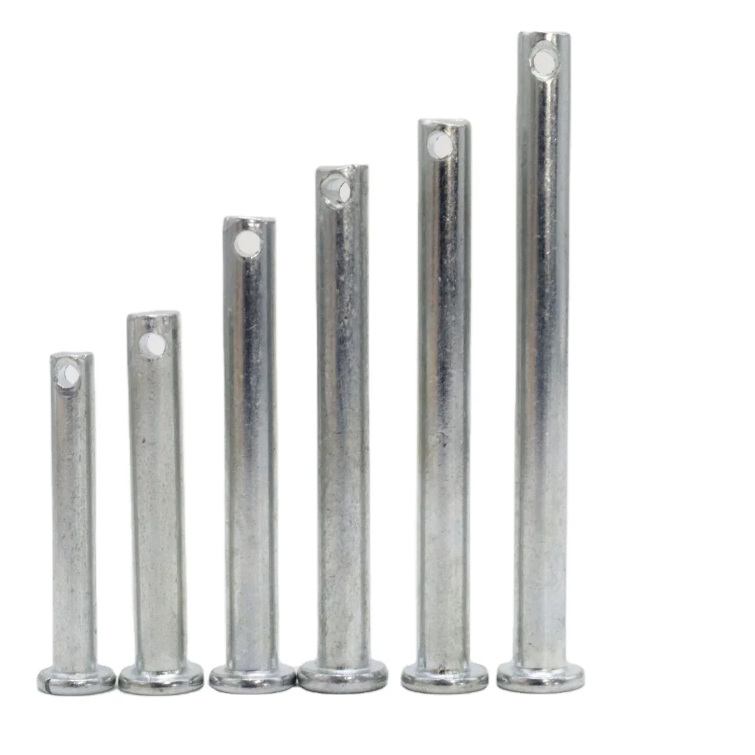 Pin shaft with holes DIN1434 Clevis Pin With Small Head And Split Pin Hole Carbon