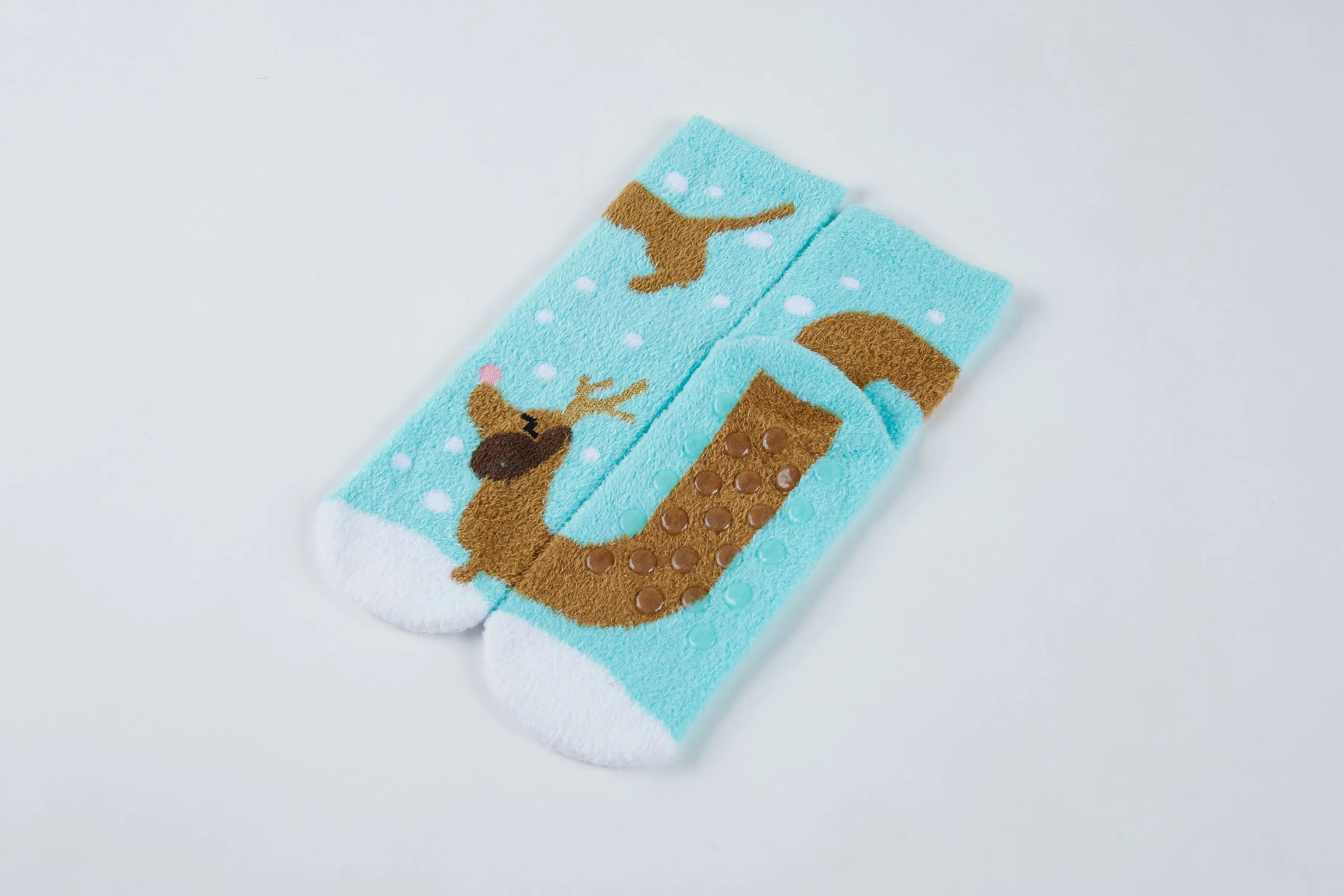 Women thickening fuzzy stocking sock Happy Christmas women design fluffy warm funny women Christmas socks