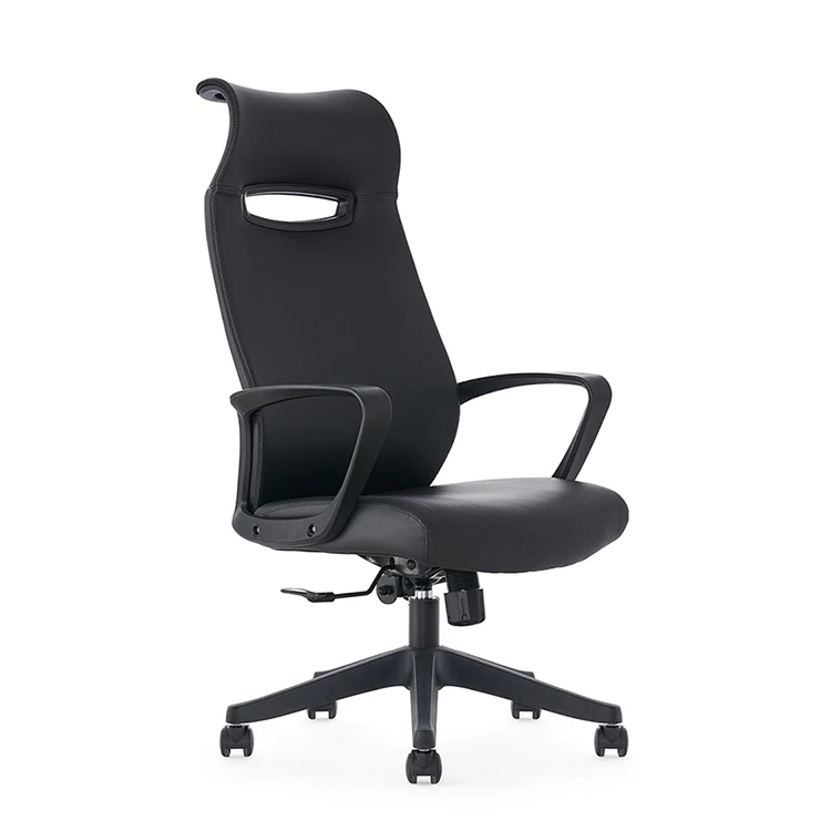 Widely Used Superior Quality New Free Locked Mechanism Nylon Base Grey Pu Castorspare Office Chair