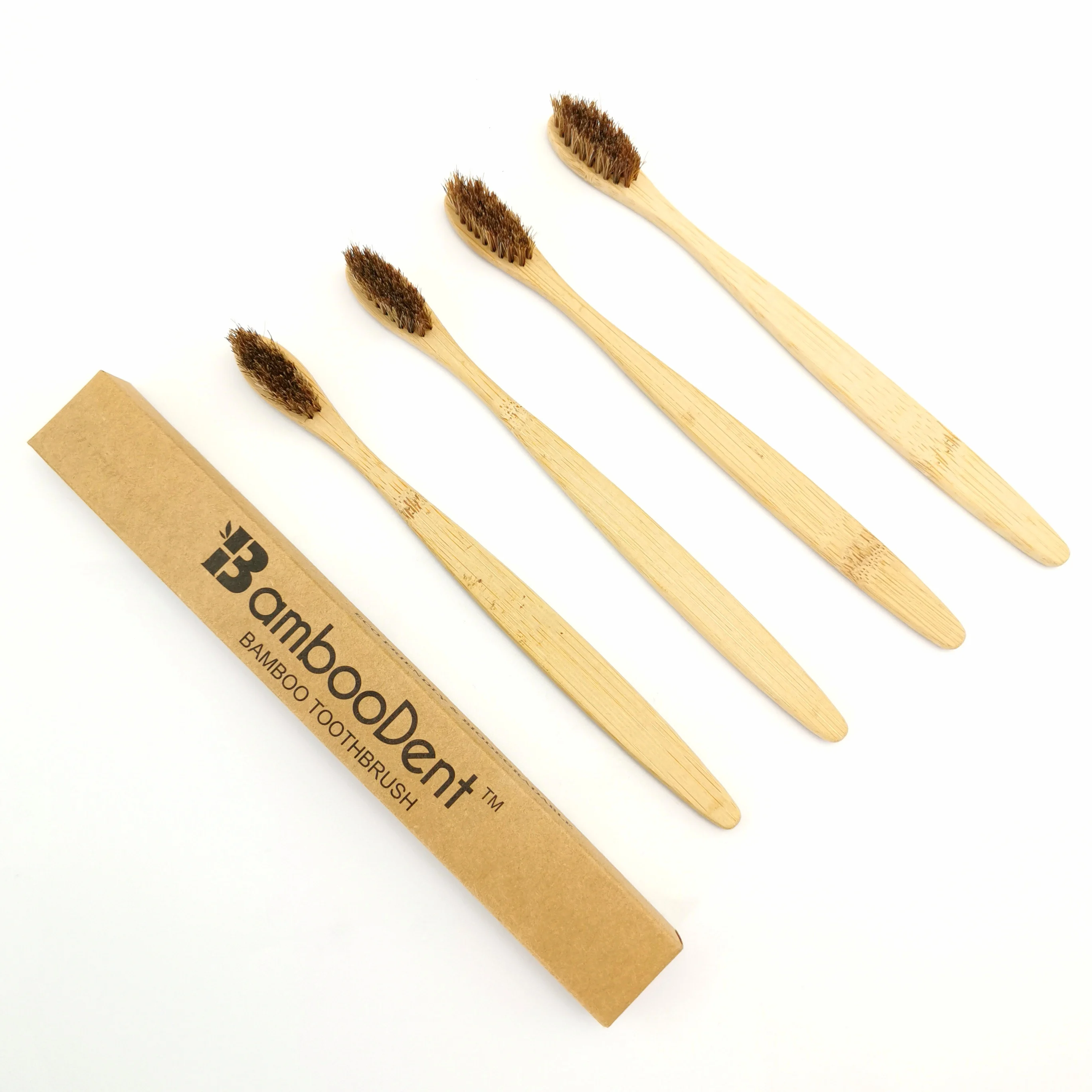 OEM available zero waste charcoal bristle bamboo wooden tooth brush