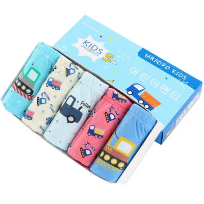 New Arrival Korean Briefs For Men Printed Cute Kids Boy Underwear For Stock lot