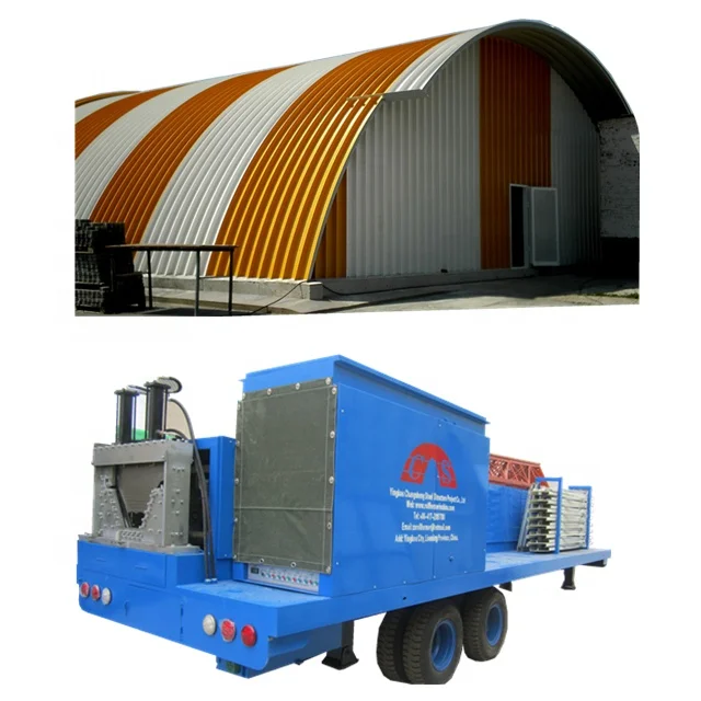 SX 120-SABM 600-305 K Q Span Curve Roof Rolling Forming Machine Building Material Manufacturing Plant Building Material Shops