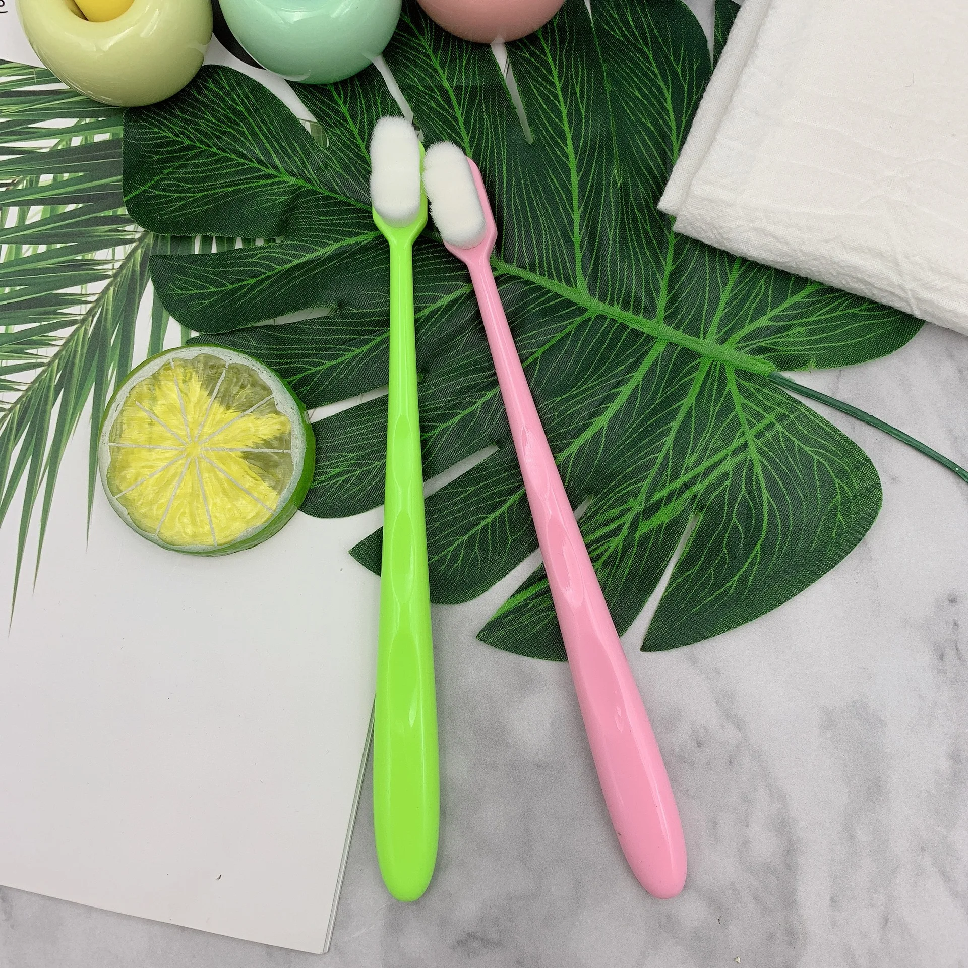 Super Fine Soft Hair Eco-friendly Micro Nano Toothbrushes with 20,000 Ultra Soft Bamboo Charcoal Bristles