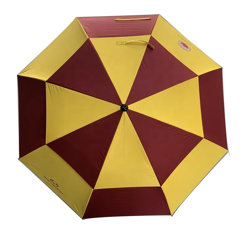 Custom Golf Umbrella Supplier Large 58/62/68 Inch Automatic Open Double Golf Umbrella ExtraWaterproof for Men and Women