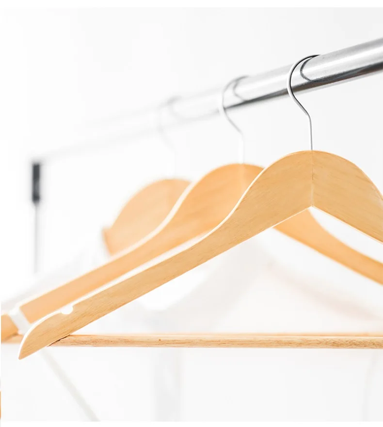 Laundry Clothes Wooden Hanger 360 Degree Swivel Hook Suit Recycled Wood Hanger For Clothing Store