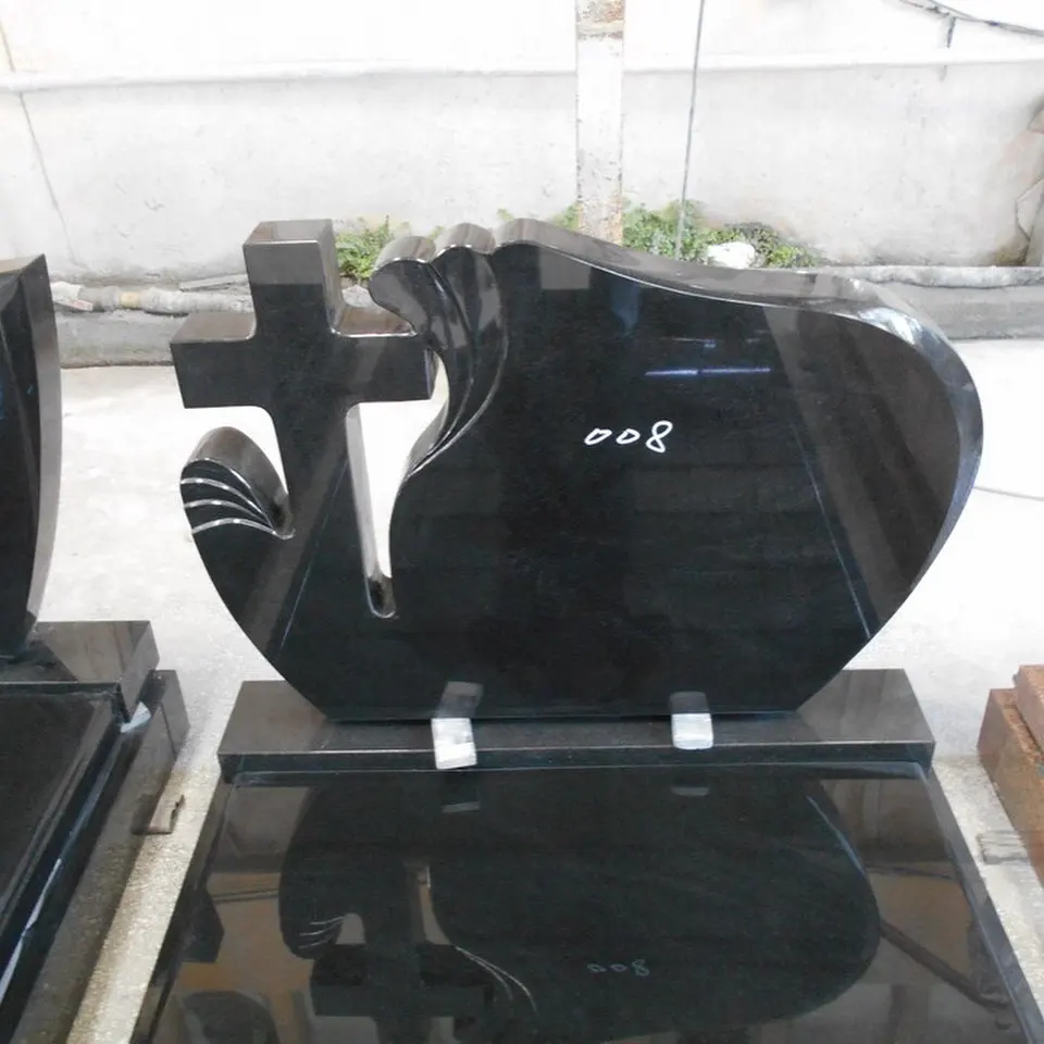Tombstone Romanian Headstone Cemetery Cross Designs Memorial Gravestone Granit Monumente Funerare