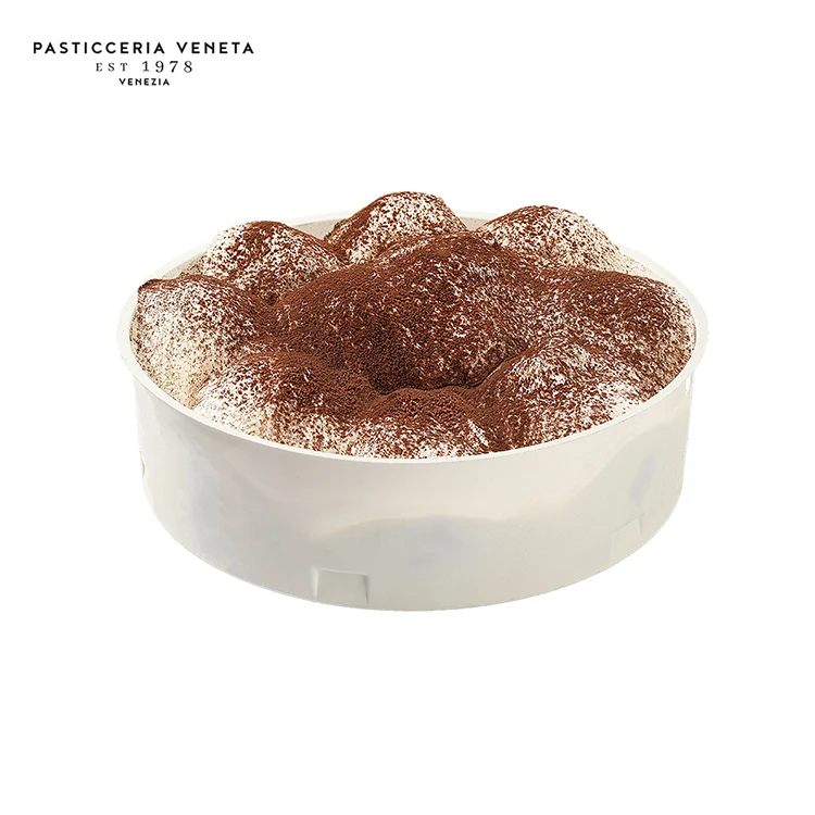 Pasticceria Veneta Frozen Bake White Profiteroles decorating delicious sweet product round italian frozen mini cake food dessert