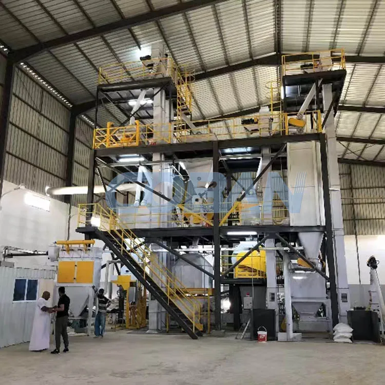 3-5t/h Farm poultry animal chicken feed pellet machine livestock farming feed production line with steel structure and silo