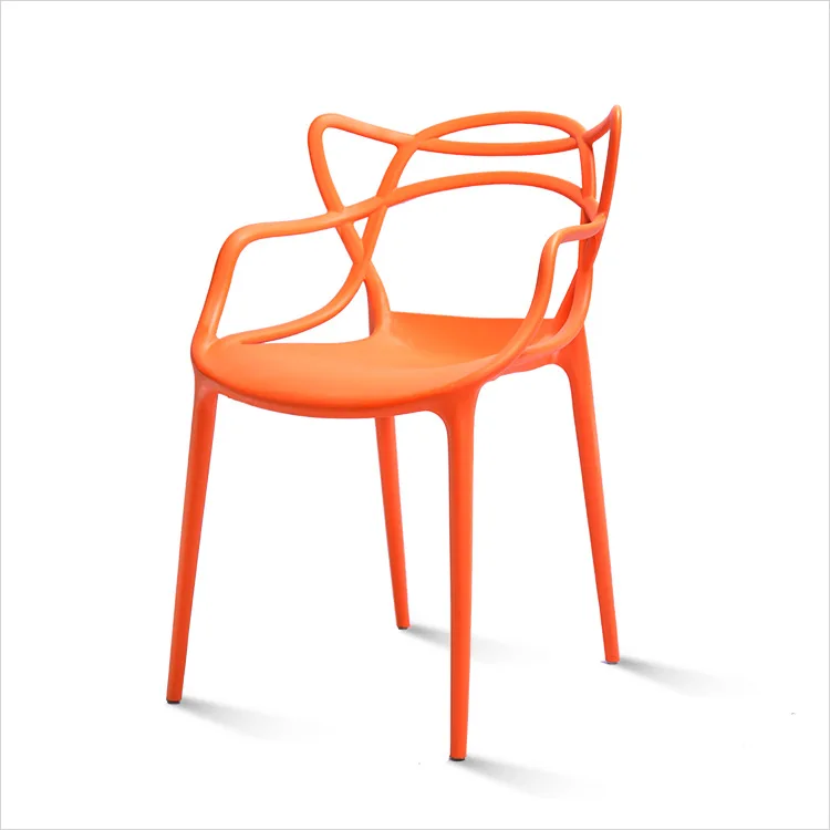 Wholesale outdoor furniture stackable colorful high quality  plastic cafe chairs