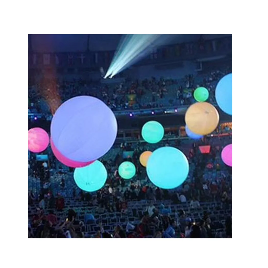Wholesale 2m diameter giant led helium balloon/Night club inflatable lighting balloon decoration for wedding party