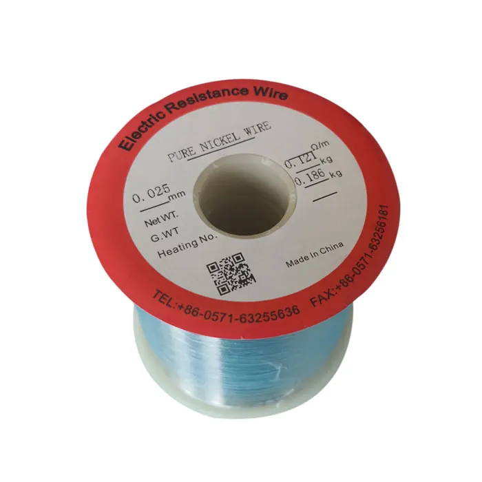 Никель 200/Никель 201/N6, русская проволока из чистого никеля высокой чистоты в диаметре 0,025 мм