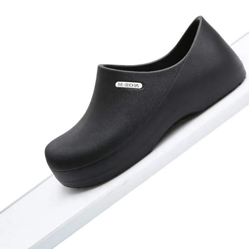 China EVA Unisex Slippers Non-slip Waterproof Oil-proof Kitchen Work Cook Shoes for Chef Master Hotel Restaurant Clogs