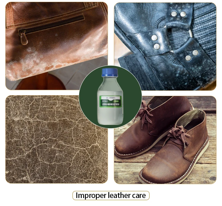 Leather repair gel long lasting leather cleaner and conditioner kit for car bag shoe